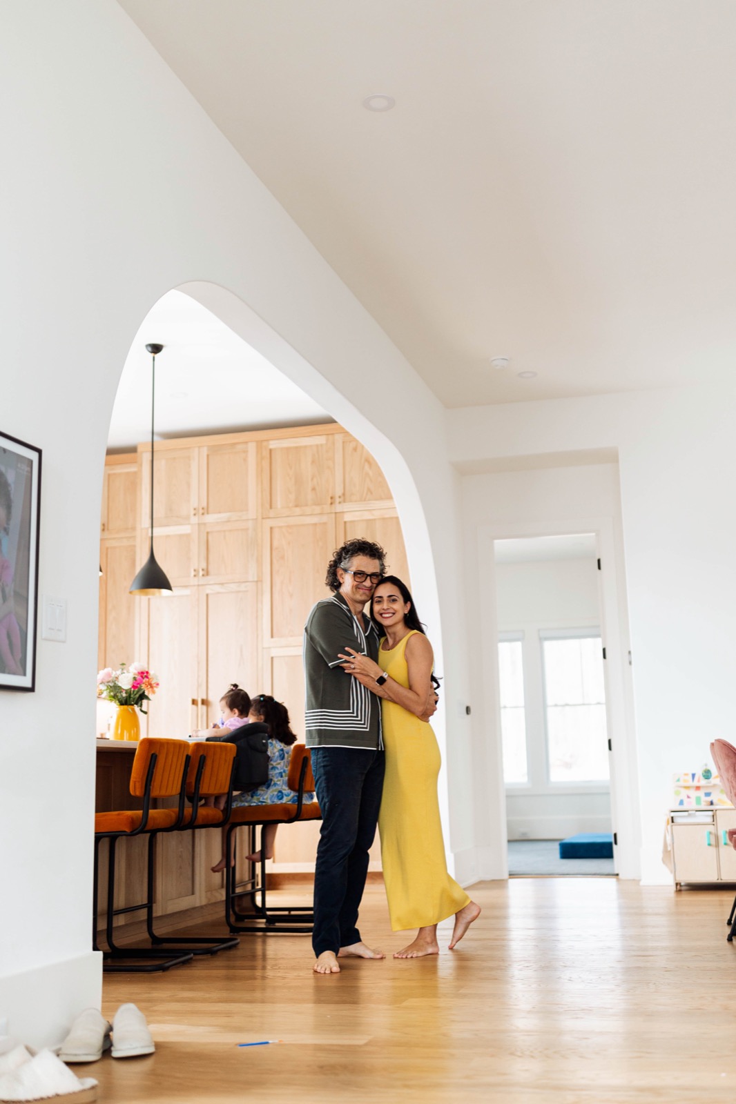 Carey and Demir at home